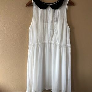LAUREN CONRAD DRESS PETERPAN COLLAR XL CREAM